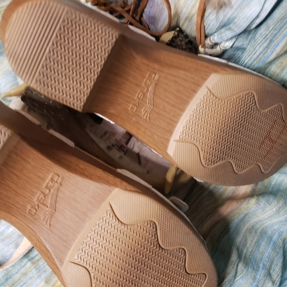 Dansko‎ Sandal Sissy Ankle Strap Wedge Open Toe - Picture 8 of 8